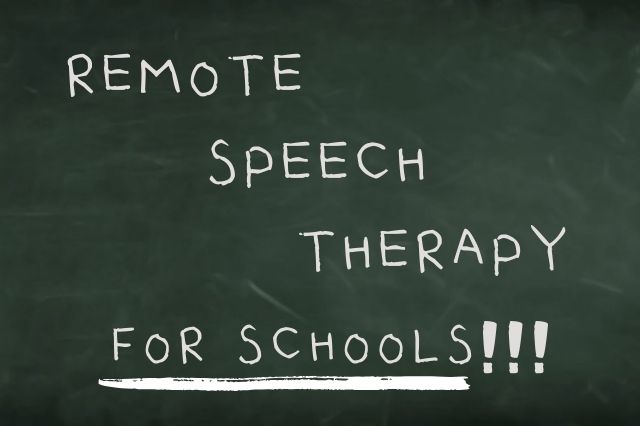 Remote Speech Services for schools 